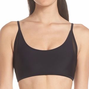 Chromat Mikito Mesh Panel Bralette Bikini Top